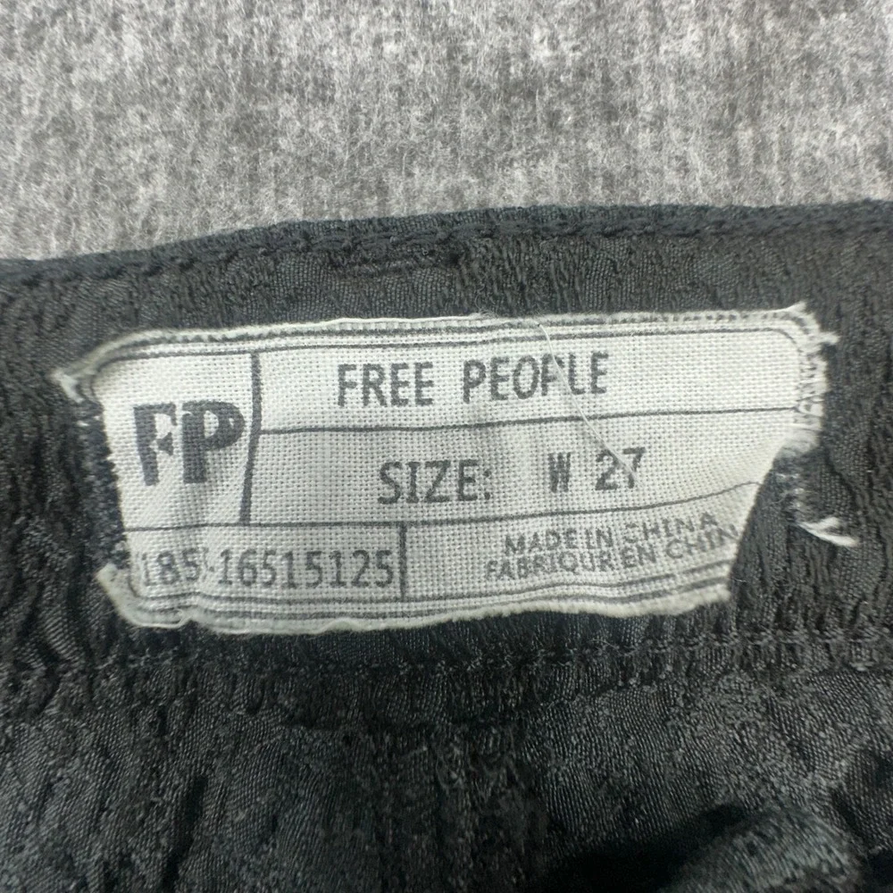 Free People Women Grey Textured Lace Skinny‎ Pants Size 27